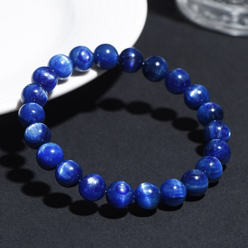 Natural Blue Crystal Ball Bracelet