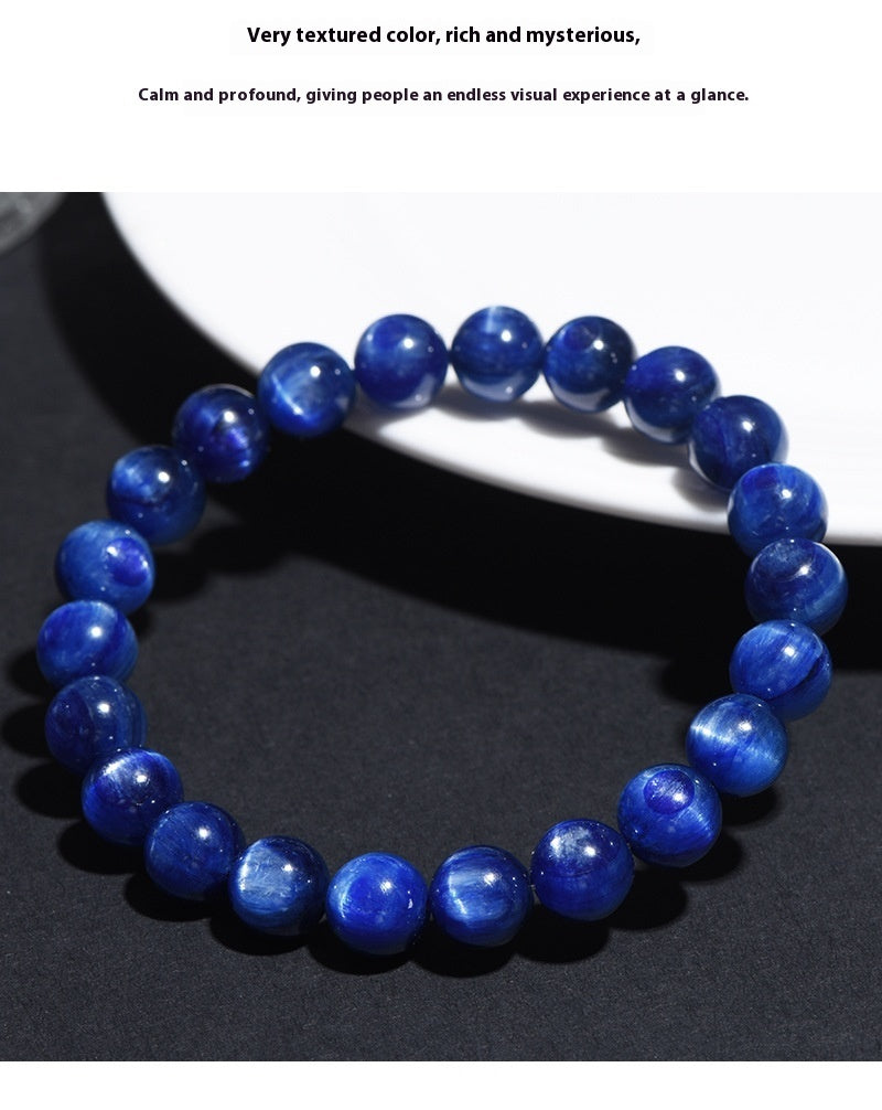 Natural Blue Crystal Ball Bracelet