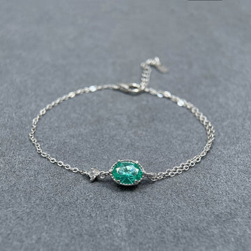 Silver Single- And Double-layer Cross-link Assembled Bracelet
