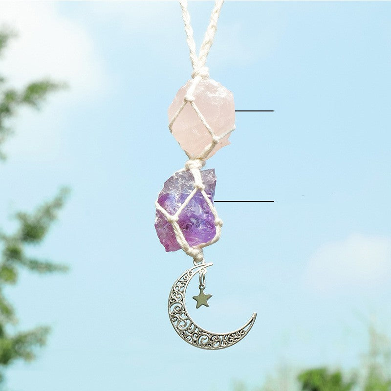 Natural Powder Crystal Amethyst Hand-woven Color Energy Incense