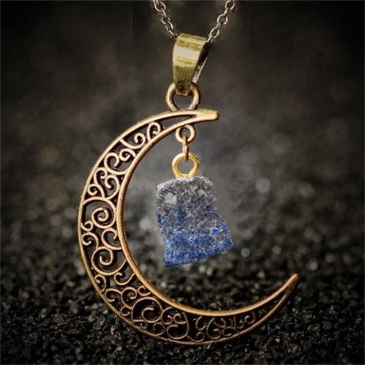 European And American Jewelry Natural Stone Crystal Necklace
